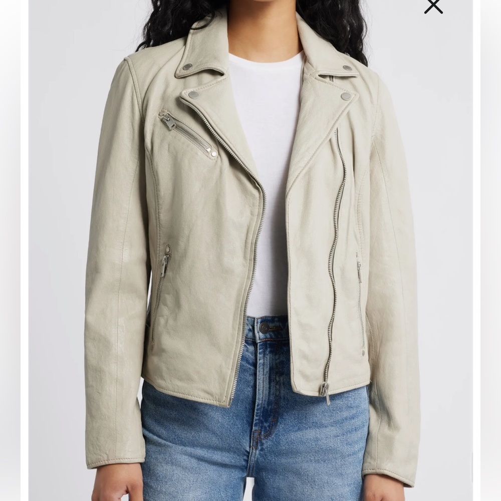 Mauritius Sofia Lambskin Moto Jacket